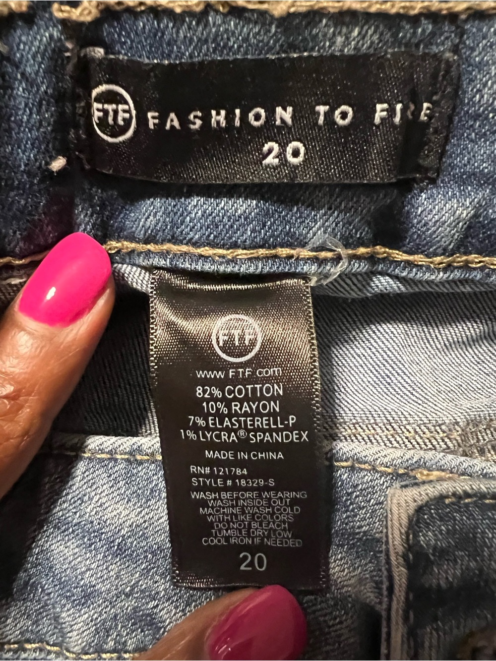 Fashion to Figure Mid Blue Stretch Denim Jeans